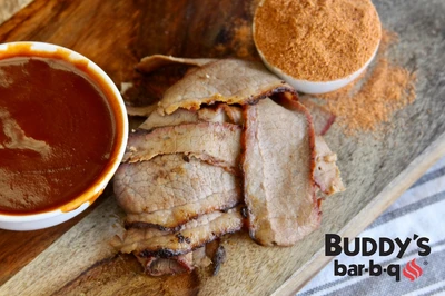 Buddy's brisket at our Sevierville BBQ restaurant